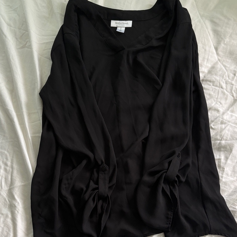 Elegant Black Maternity Women's Top